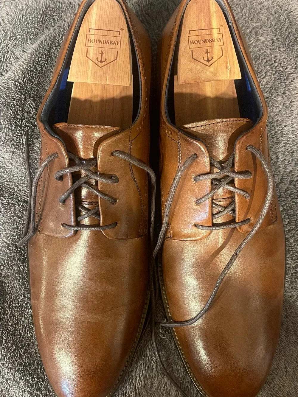 Johnston & Murphy Cognac Brown Leather Oxford Never Worn